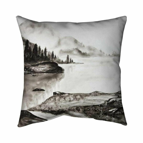Begin Home Decor 26 x 26 in. Peaceful Landscape-Double Sided Print Indoor Pillow 5541-2626-LA162